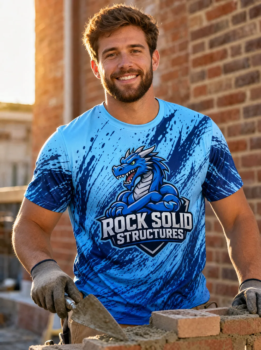 Rock Solid Structures crew tee we designed