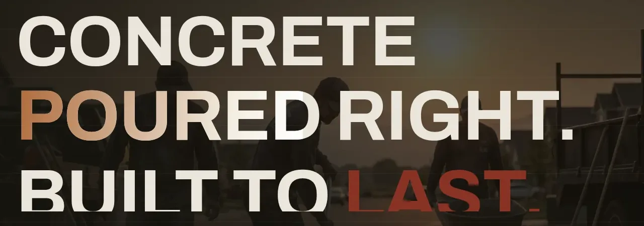 The Concrete Guy website hero we built
